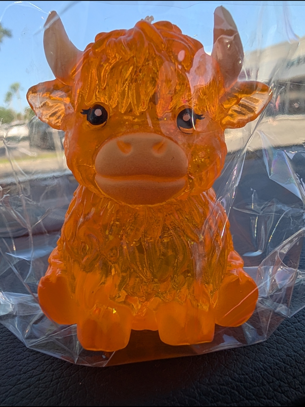 Orange Sugar Squish Highland Cow